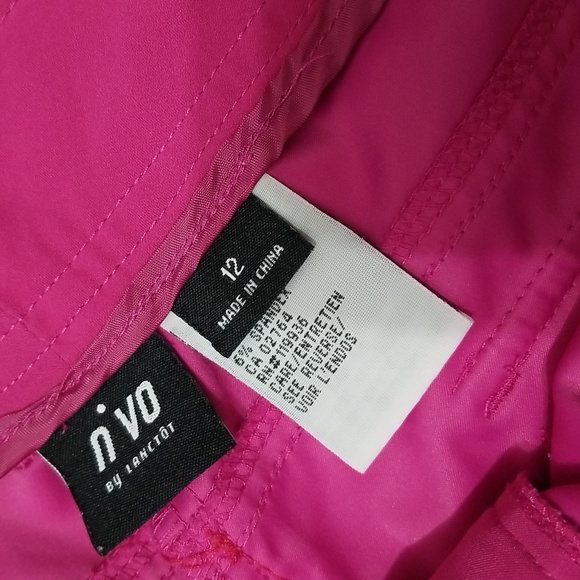 (12) Nivo by Lanctôt Solid Color Barbiecore Golf Athleisure Shorts Vacation - Picture 2 of 8